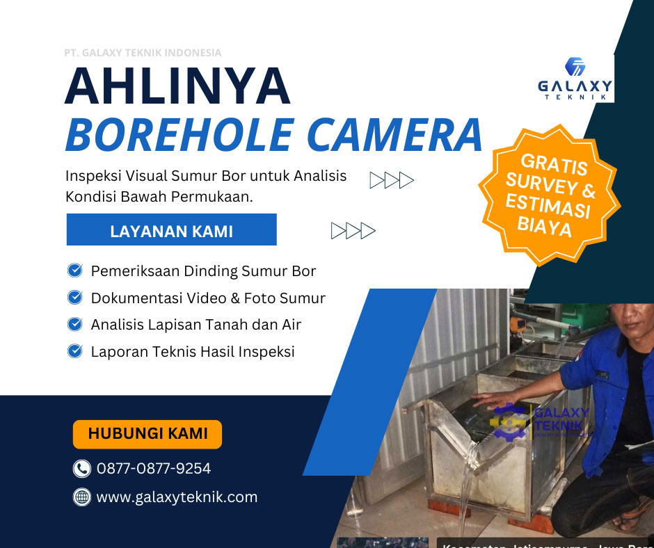 jasa borehole camera by pt galaxy teknik indonesia