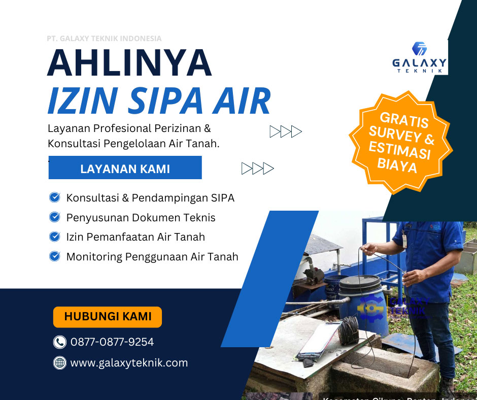 jasa konsultan sipa air tanah by pt galaxy teknik indonesia
