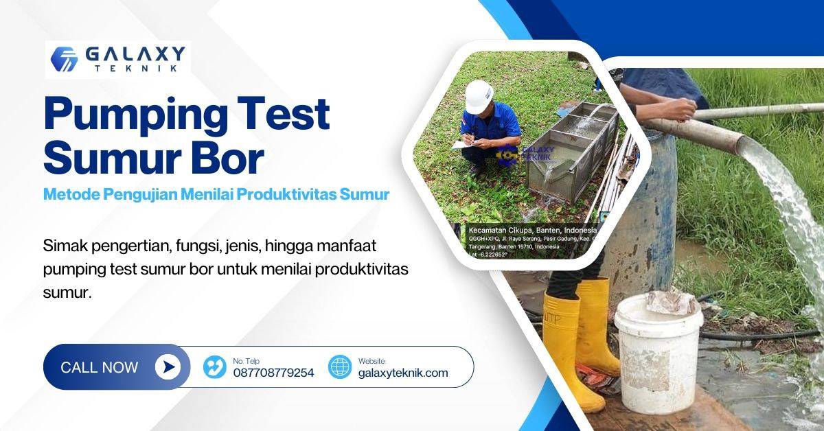 pumping test sumur bor