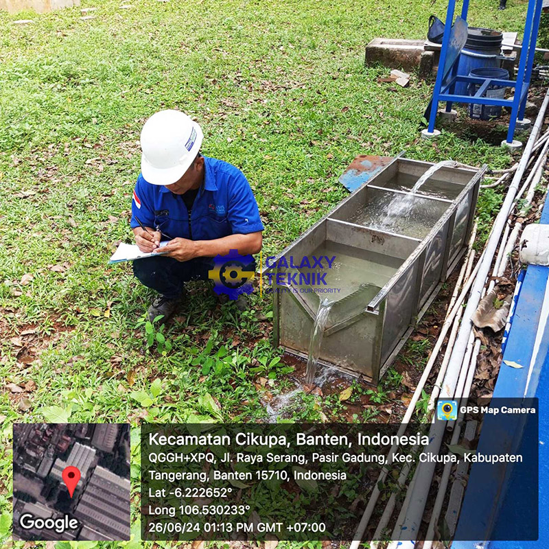 pada sumur bor dalam dengan debit air stabil