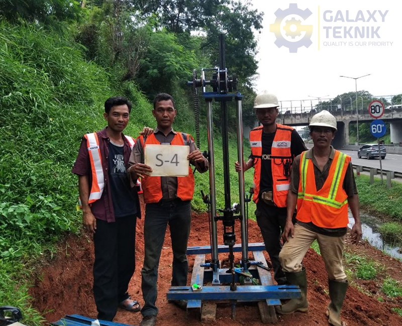 pengujian sondir tanah pada proyek konstruksi