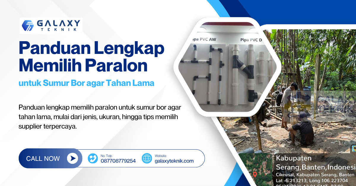 Paralon untuk Sumur Bor