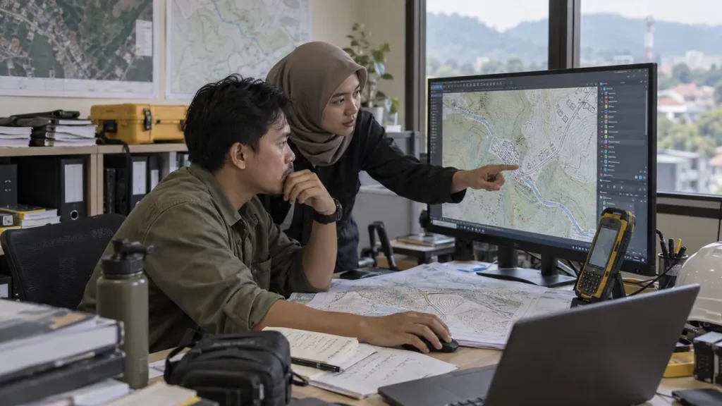 Pembuatan Peta Topografi Digital
