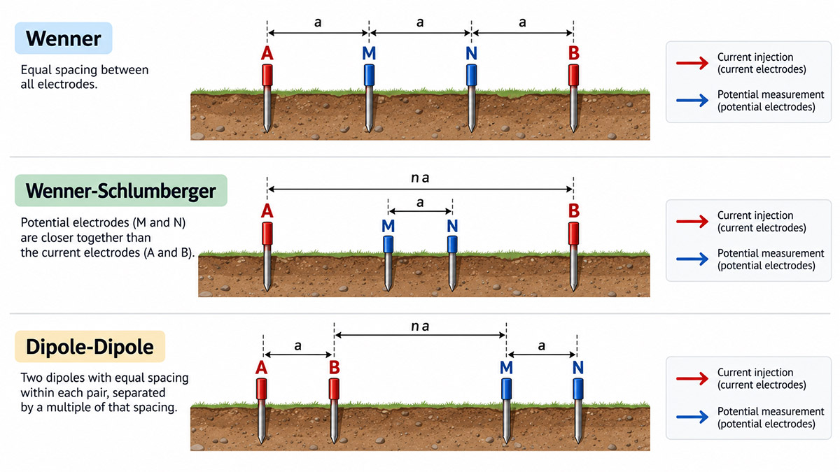 konfigurasi elektroda geolistrik 2D